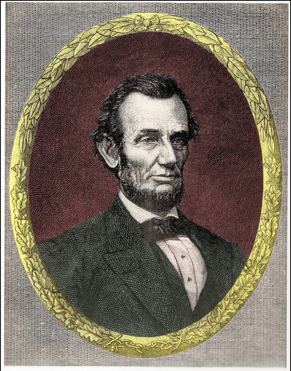Portræt af Abraham Lincoln (1809 - 1865) USA