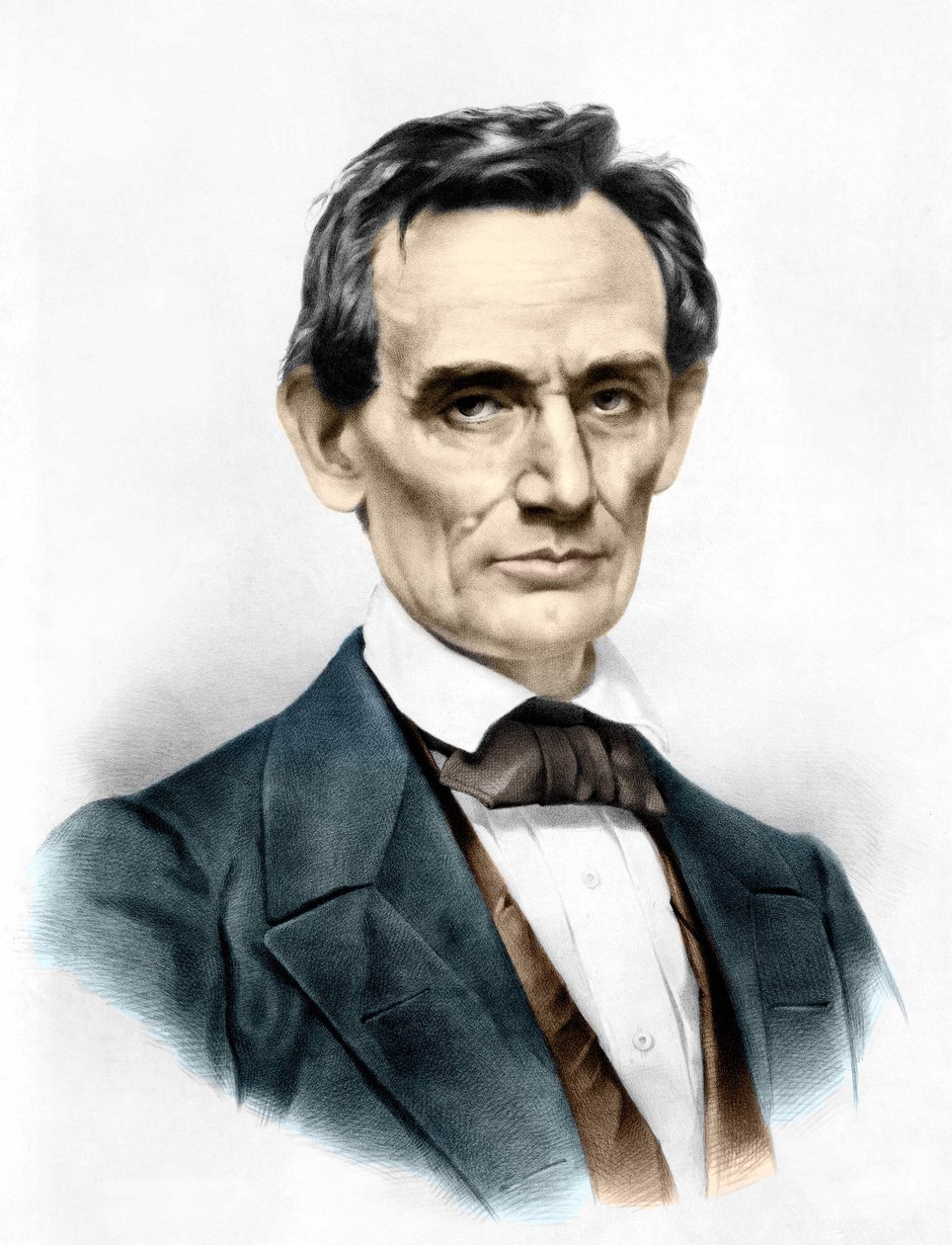 Portræt af Abraham Lincoln (1809 - 1865) USA