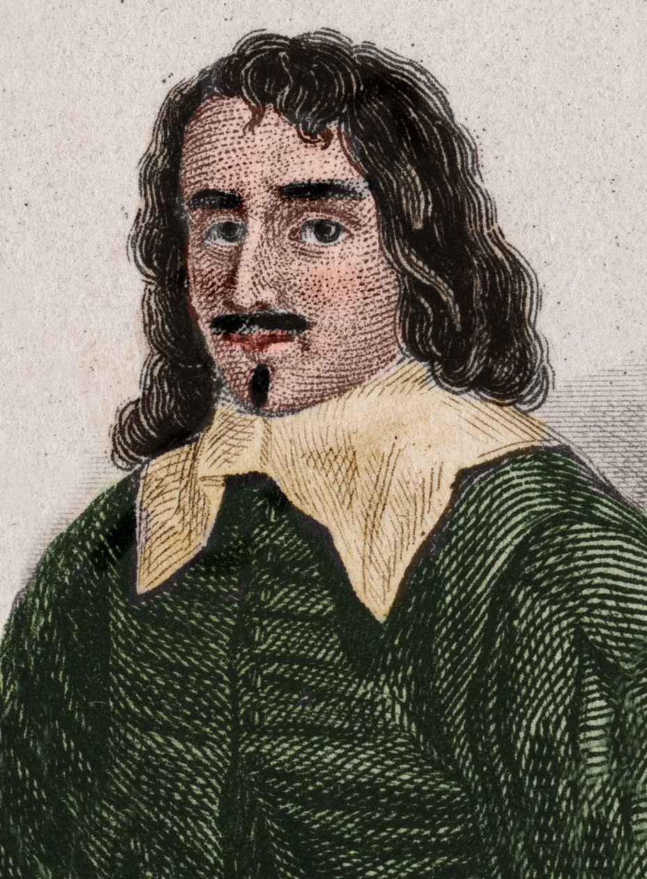 Portræt af Adam Billaut, dit Maitre Adam (1602-1662) fransk tømrer, digter og sangskriver. Stik fra 1896. af Unknown artist
