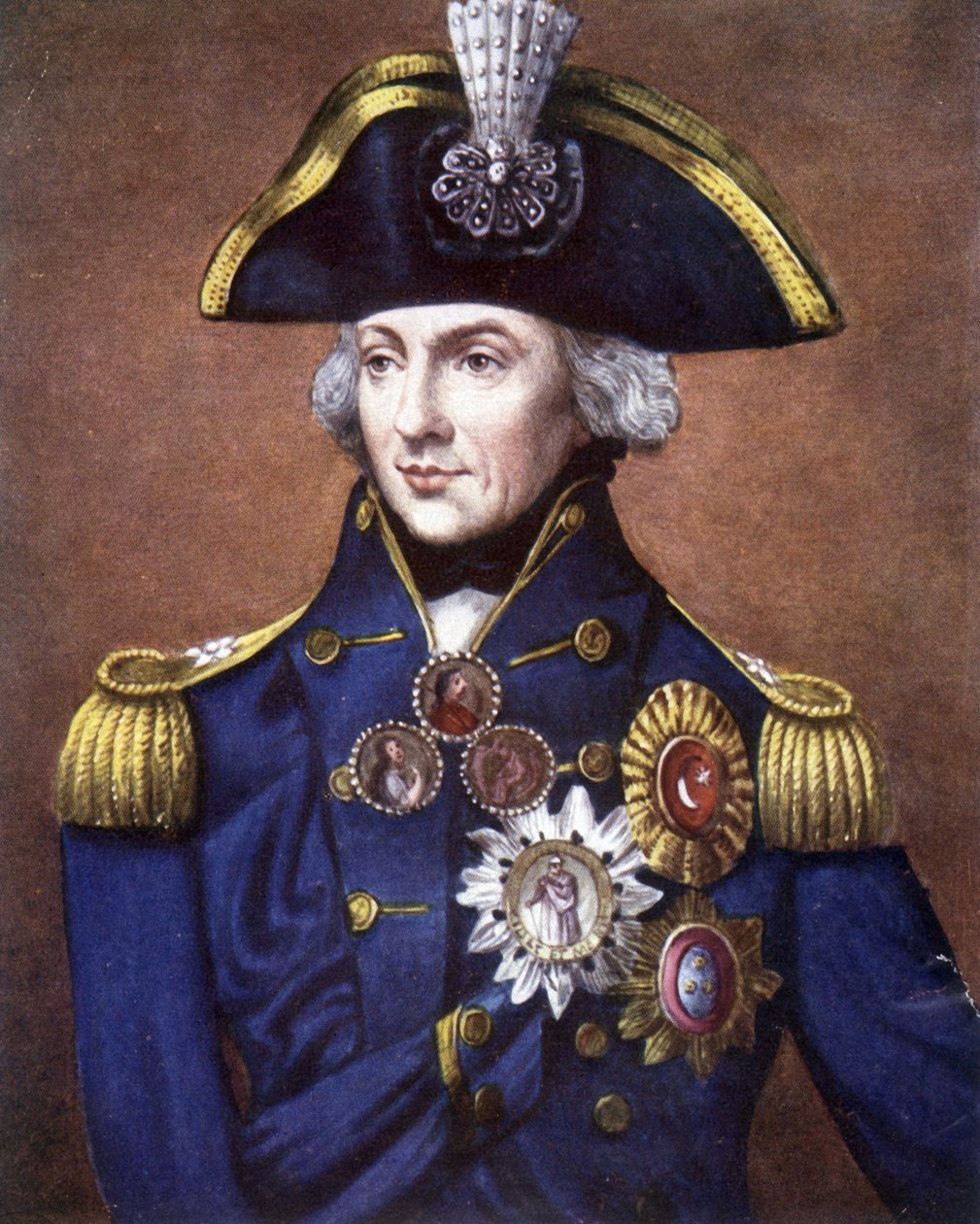Portræt af admiral Nelson (1758 - 1805), britisk admiral. af Unknown artist