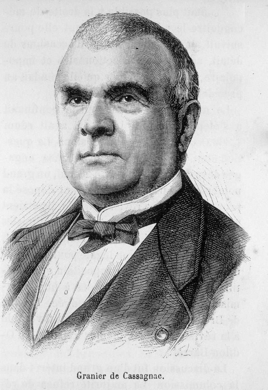 Portræt af Adolphe de Granier de Cassagnac (1808-1880), fransk journalist og politiker. af Unknown artist