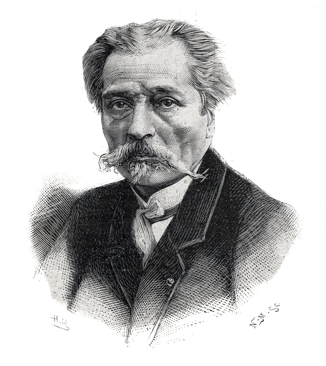 Portræt af Aime Millet, fransk billedhugger, gravør, medaljon og maler (1819 -1891) af Unknown artist