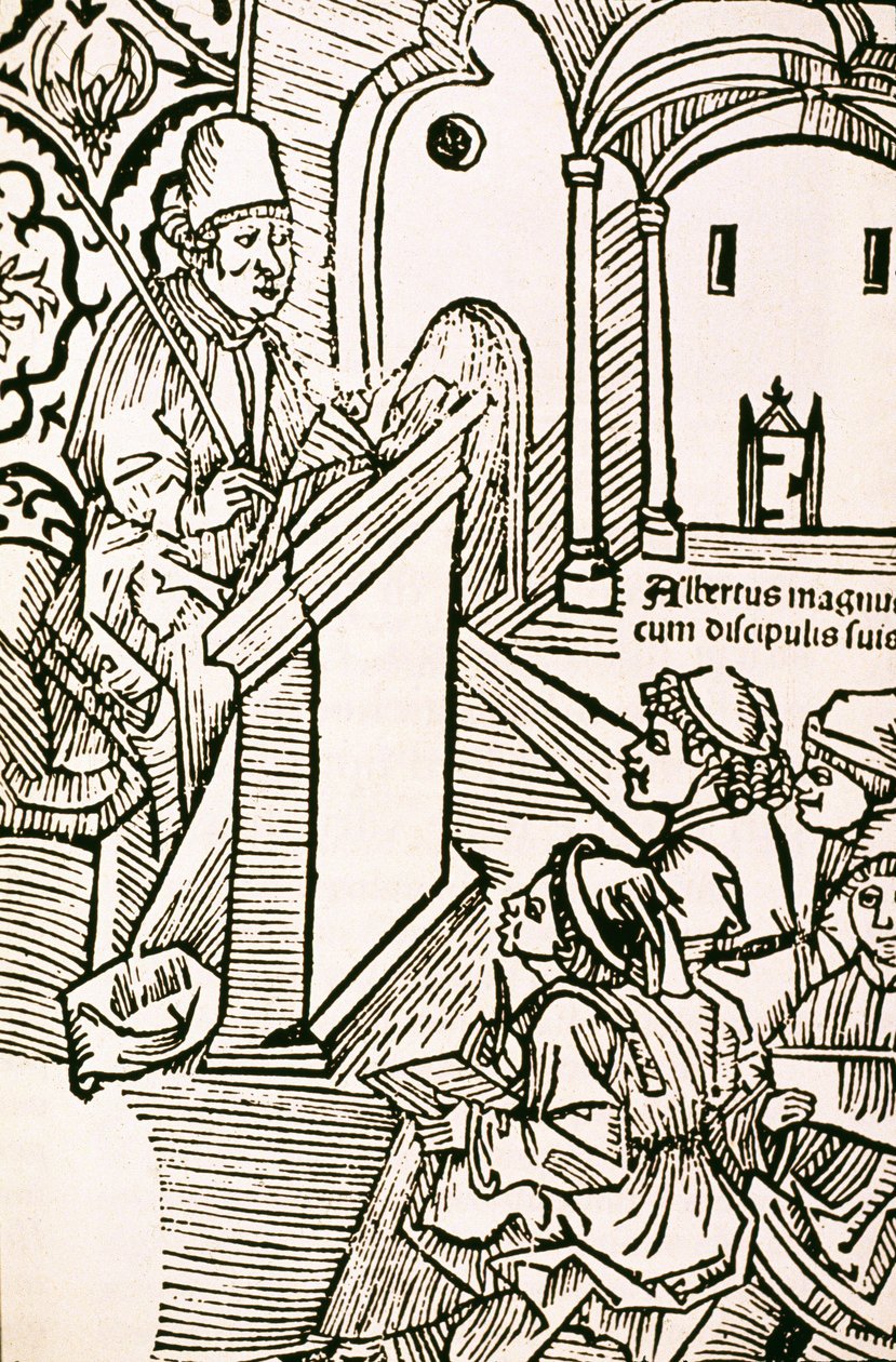 Portræt af Albert den Store (Albert Magnus 1206-1280), Sankt Albert den Store (1205-1280) af Unknown artist