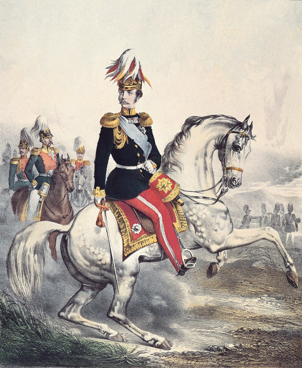 Portræt af Alexander II Nikolayevich (farvegravering) af Unknown artist