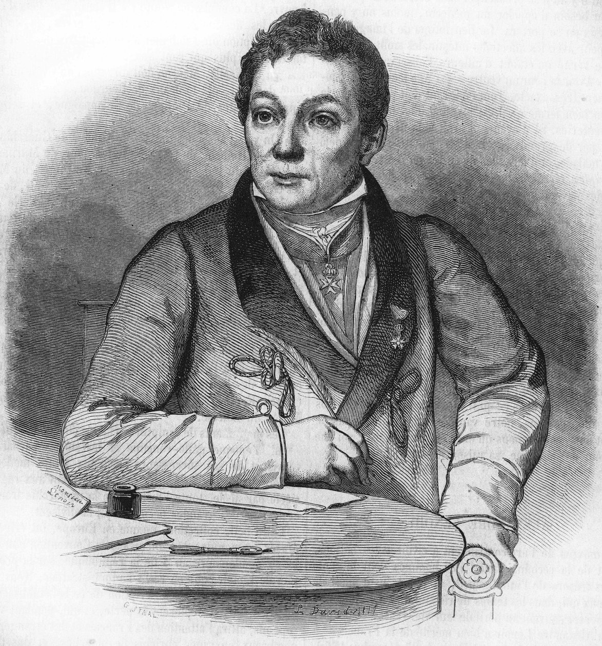 Portræt af Alexandre Lenoir. Fransk arkæolog (1761 til 1839). af Unknown artist
