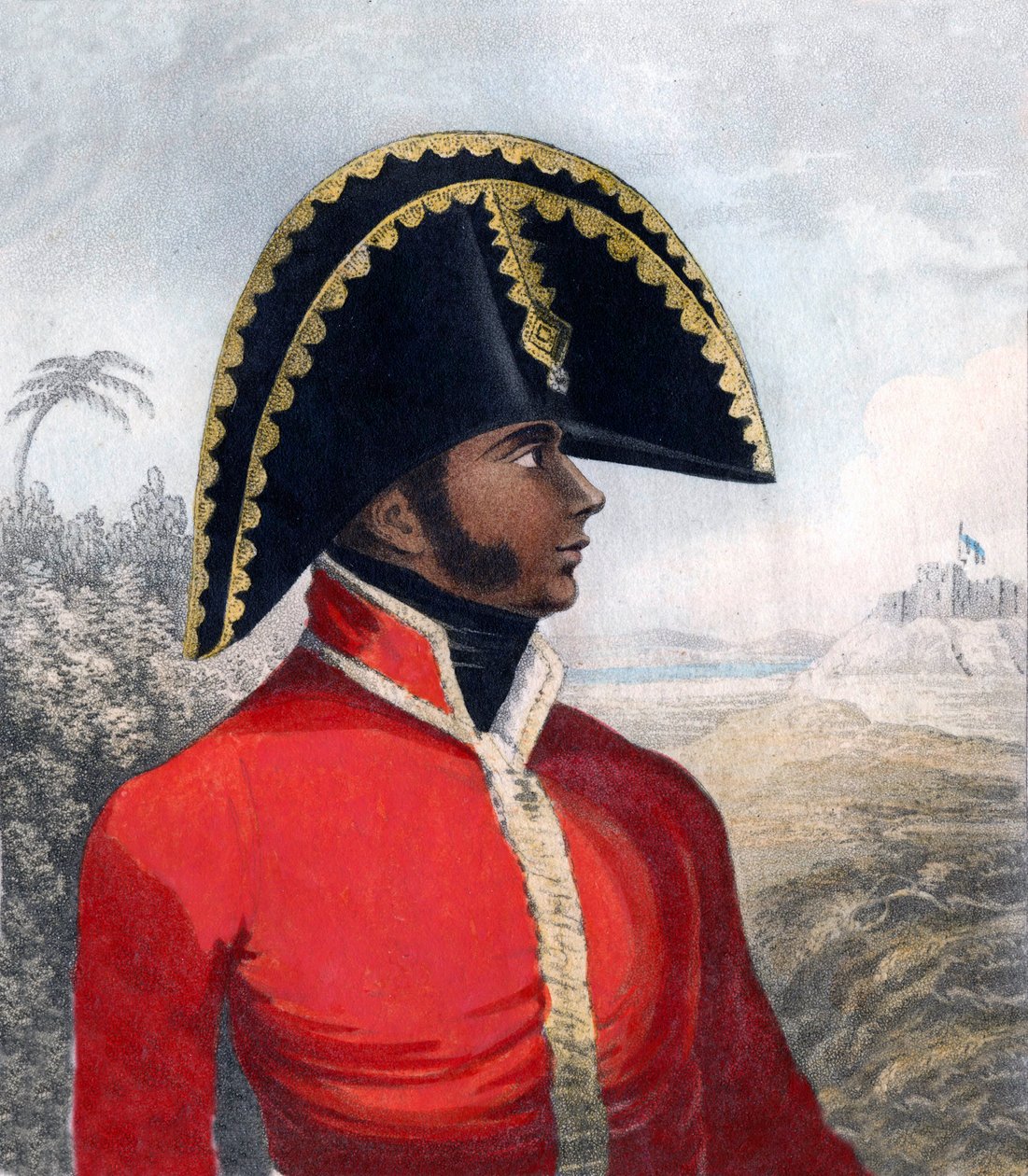 Portræt af Alexandre Sabes (1770-1818), dit Petion - den første præsident for Republikken Haiti af Unknown artist