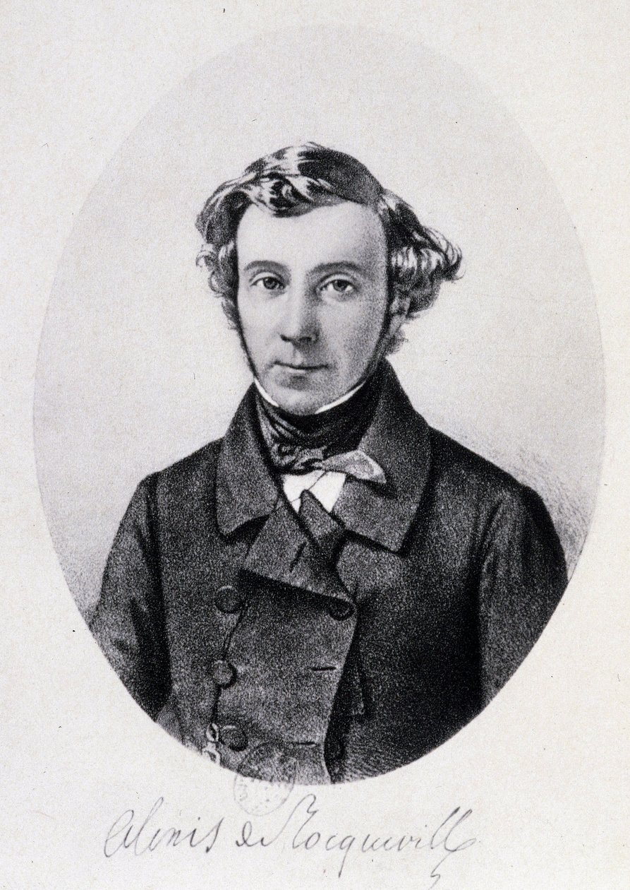 Portræt af Alexis de Tocqueville af Unknown artist