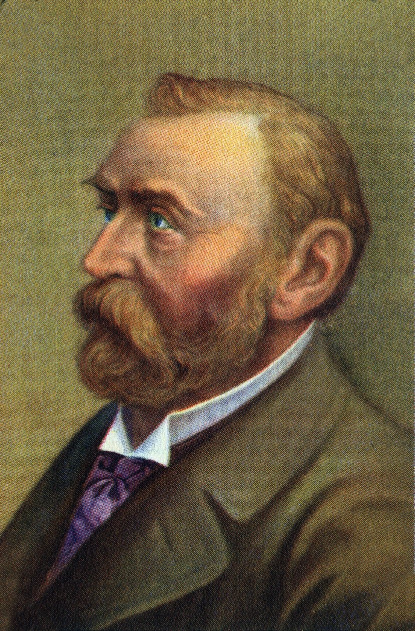Portræt af Alfred Berhard Nobel, svensk kemiker. af Unknown Artist