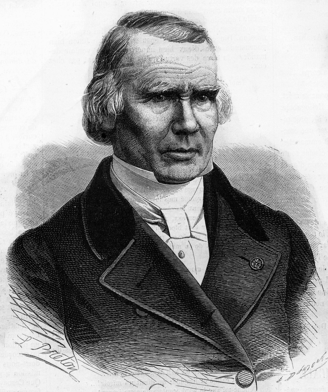 Portræt af Alfred Louis Marie Velpeau (1795 - 1867), fransk kirurg. af Unknown artist