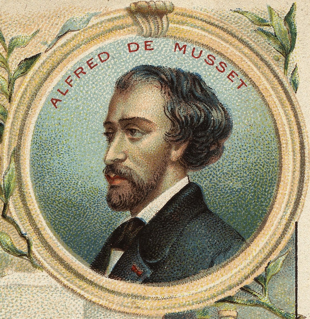 Portræt af Alfred de Musset (1810-1857), fransk forfatter. af Unknown artist