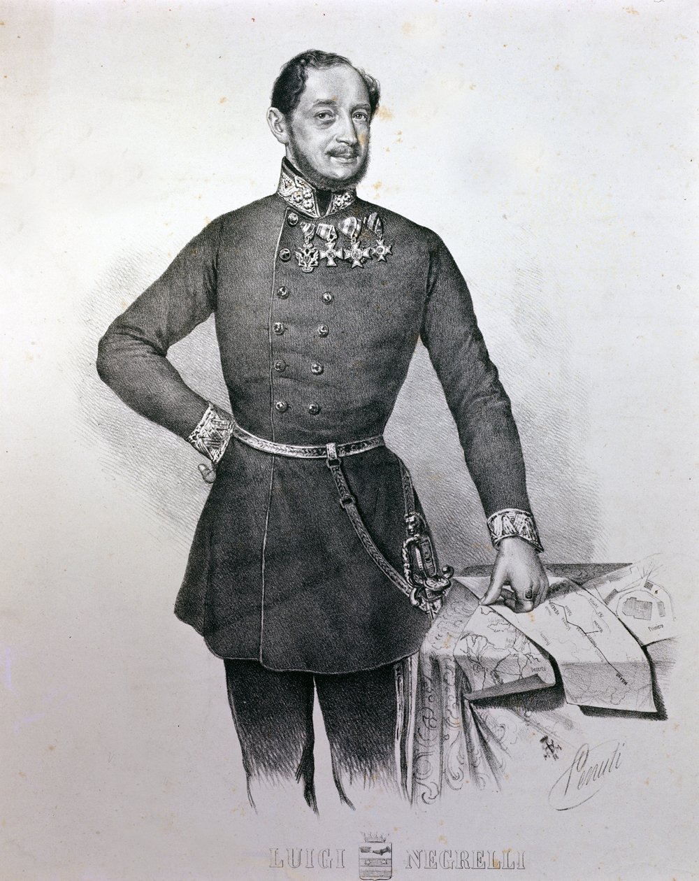 Portræt af Alois Negrelli (Luigi Negrelli) af Unknown artist