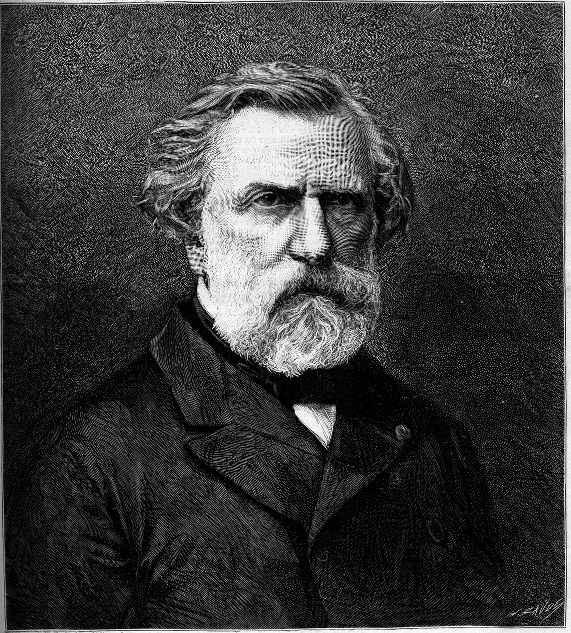 Portræt af Ambroise Thomas (1811-1896), fransk komponist. Indgravering i "" Le Monde Illustré"" nr. 1308 af 22. april 1882. af Unknown artist