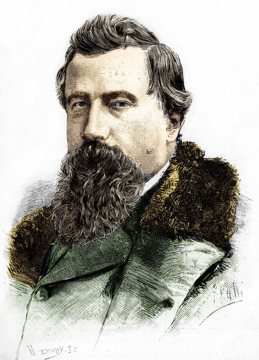 Portræt af Amilcare Ponchielli (1834 - 1886) italiensk komponist. af Unknown artist
