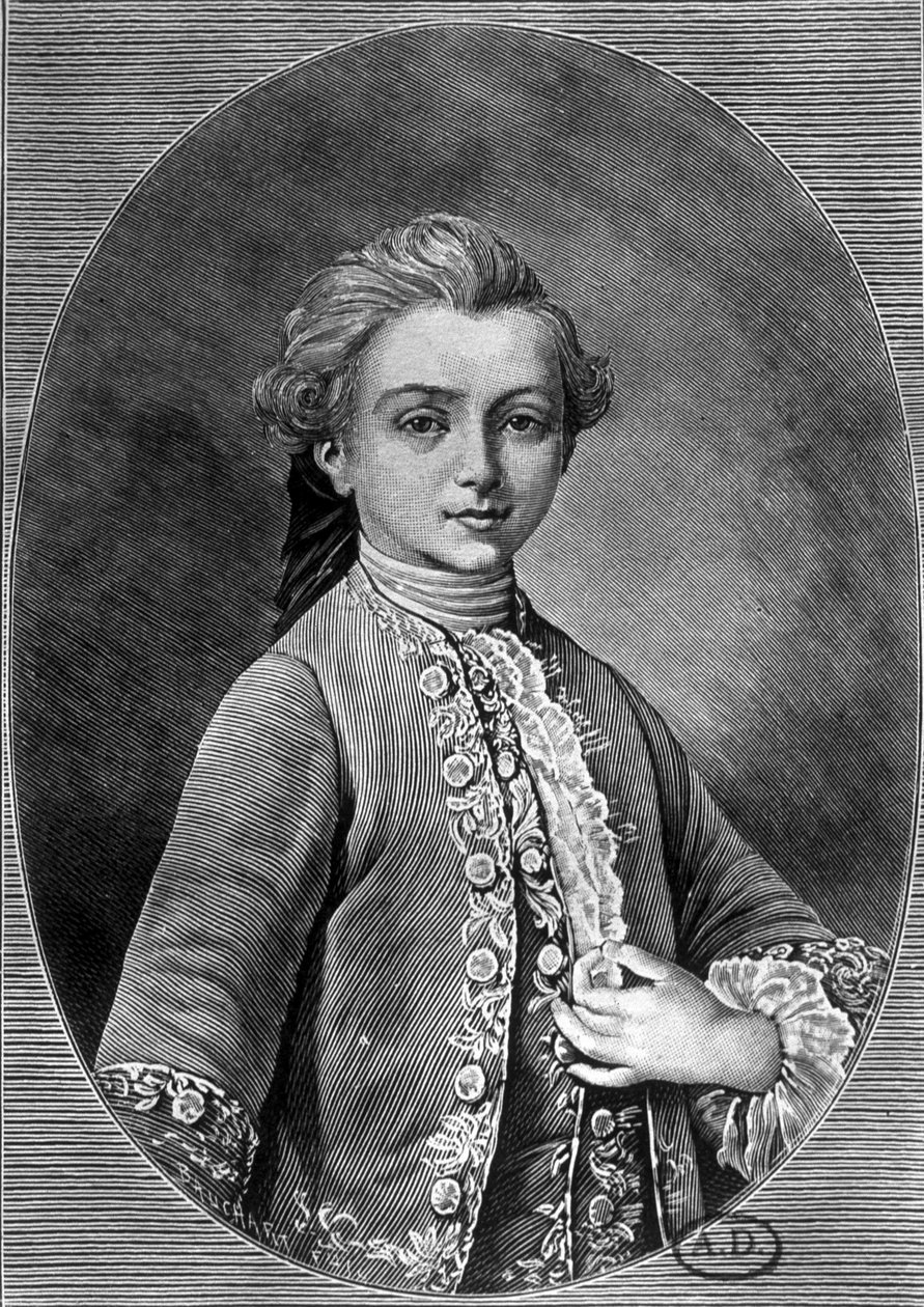 Portræt af André Chenier. af Unknown artist
