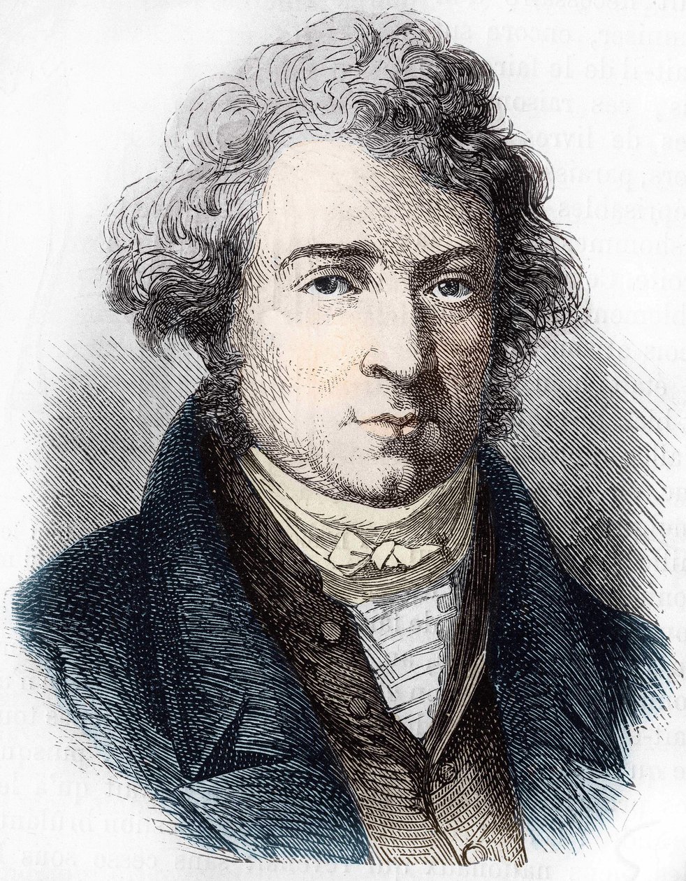 Portræt af André Marie Ampère (1775 - 1836) fransk fysiker. af Unknown artist