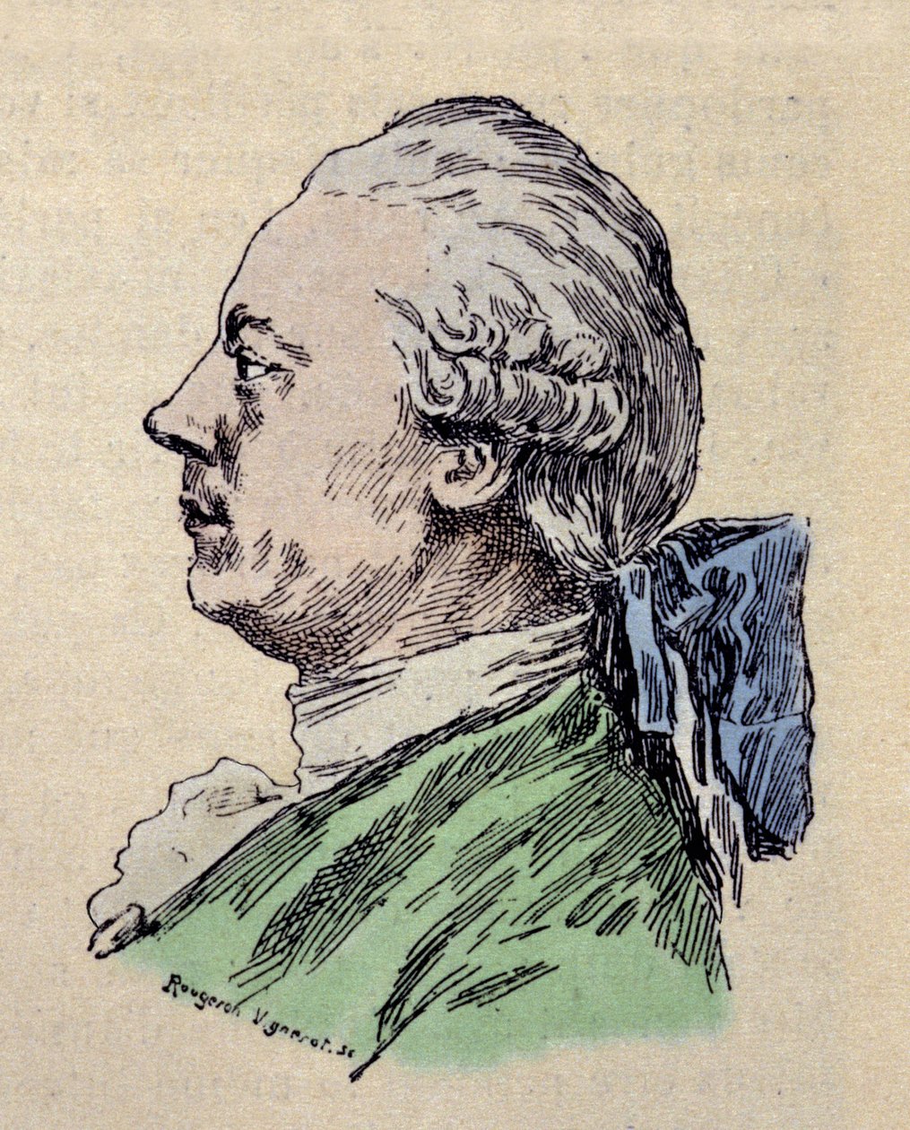 Portræt af Andre Danican (André-Danican) PHILIDOR af Unknown artist