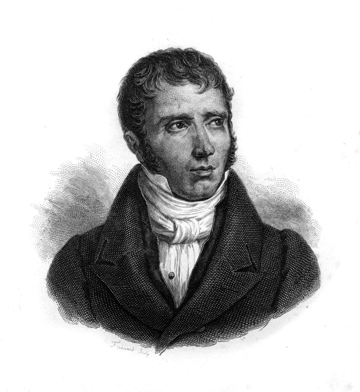Portræt af Andre Marie Jean Jacques (Jean-Jacques) Dupin (1783-1865) (Dupin aine), fransk magistrat og politiker, stik fra det 19. århundrede af Unknown artist
