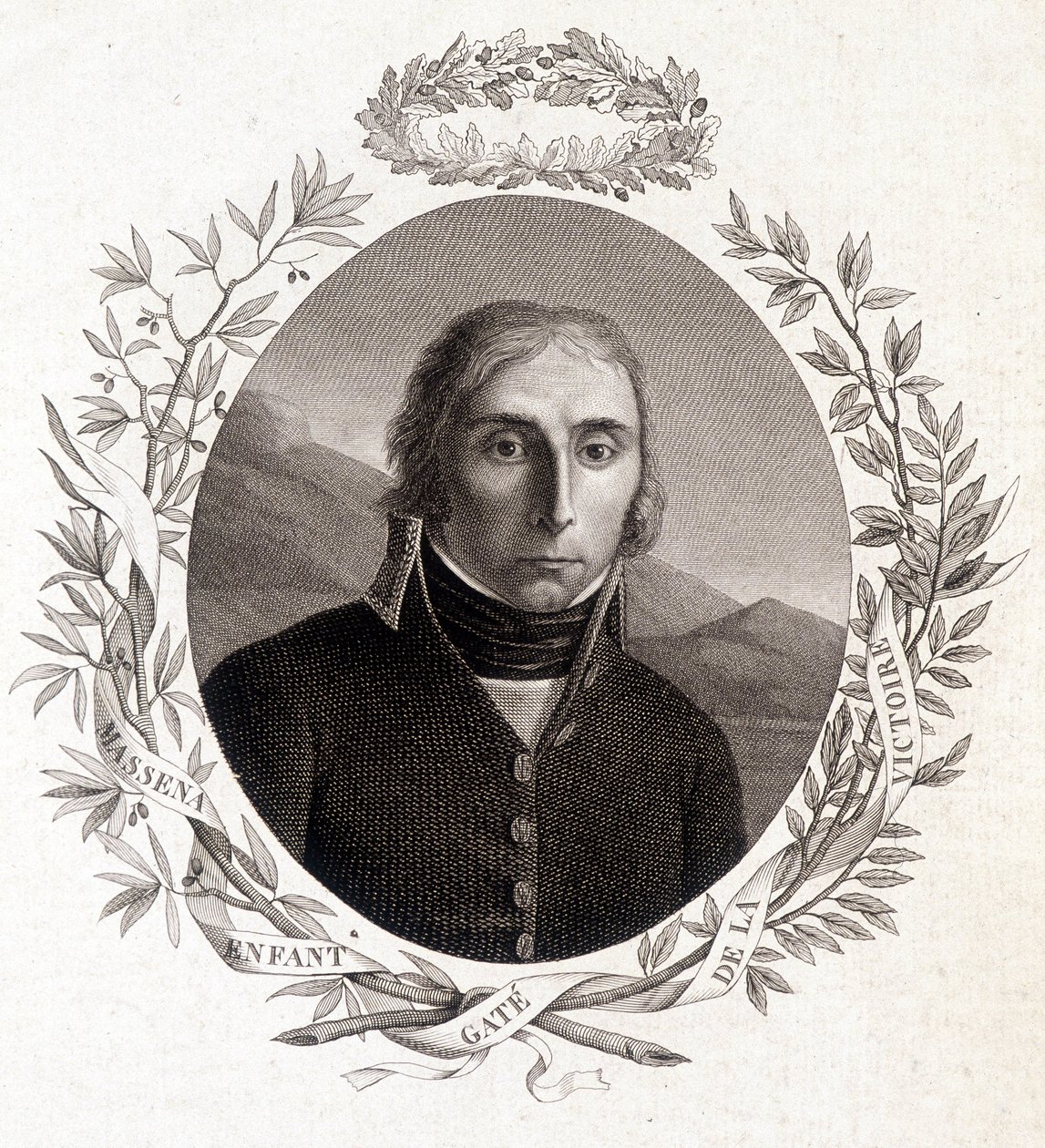 Portræt af Andre Massena (1756-1817) "Sejrsportens børn", marechal fra Frankrig af Unknown artist