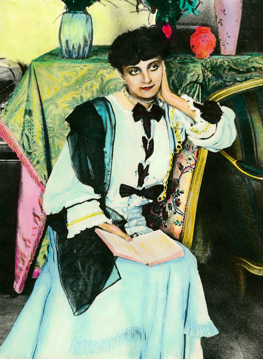 Portræt af Anna Mathieu de Noailles (Anna de Noailles) (1876 - 1933) brevkvinde. af Unknown artist