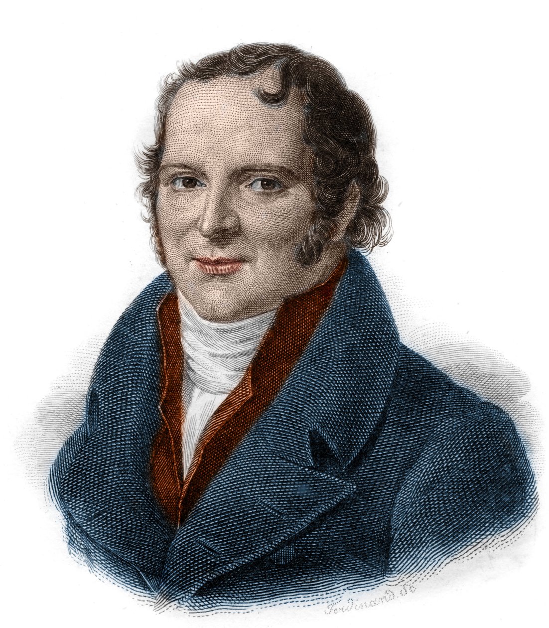 Portræt af Antoine Francois, greve af Fourcroy (1755 - 1809) Kemiker, naturforsker, læge, gravering af det 19. århundrede af Unknown artist