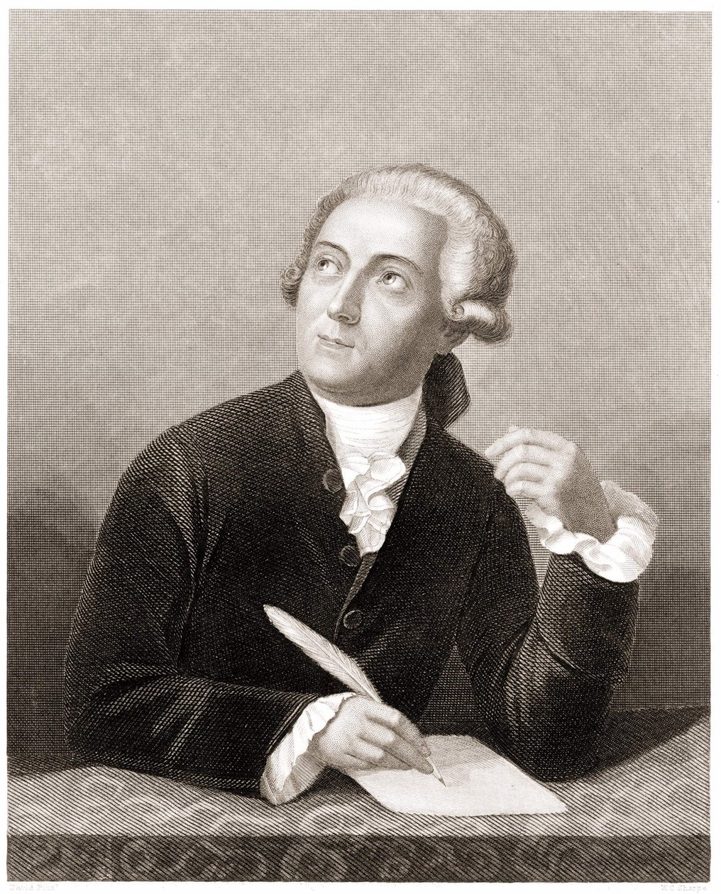 Portræt af Antoine Laurent de Lavoisier (1743 - 1794) af Unknown artist