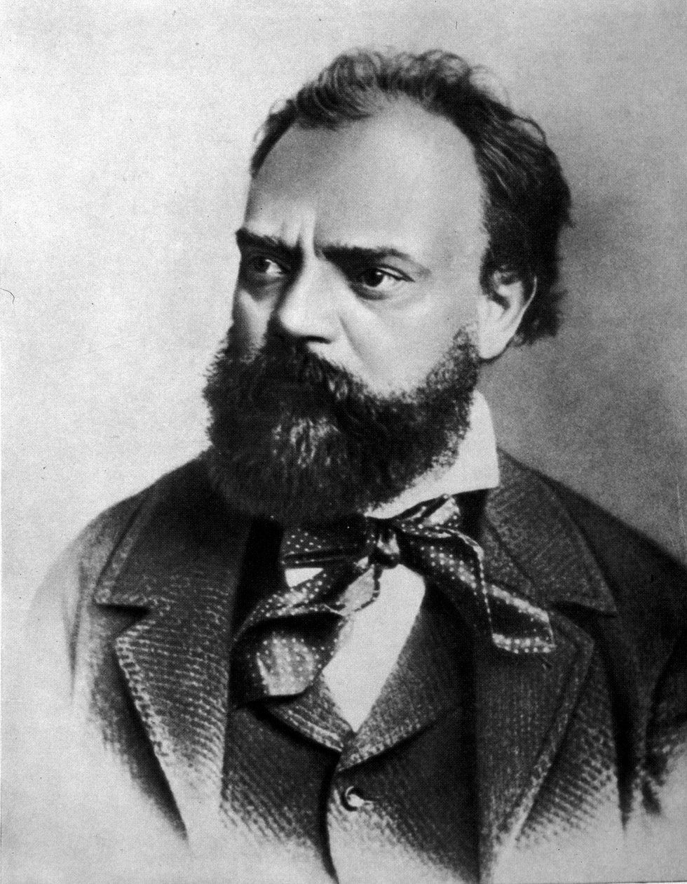 Portræt af Anton (Antonin) Dvorak (1841 - 1904), tjekkisk komponist. af Unknown artist