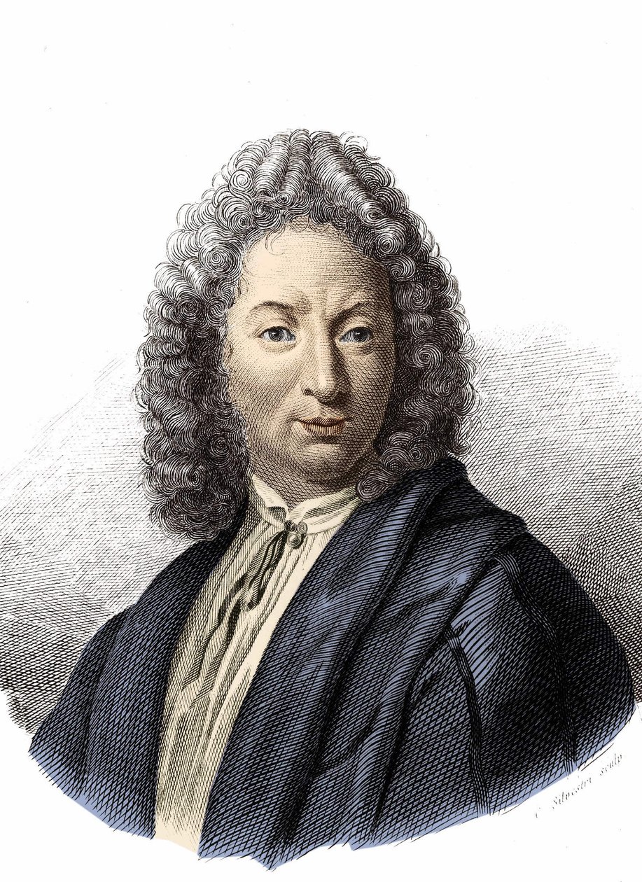 Portræt af Arcangelo Corelli (1653 - 1713) af Unknown artist