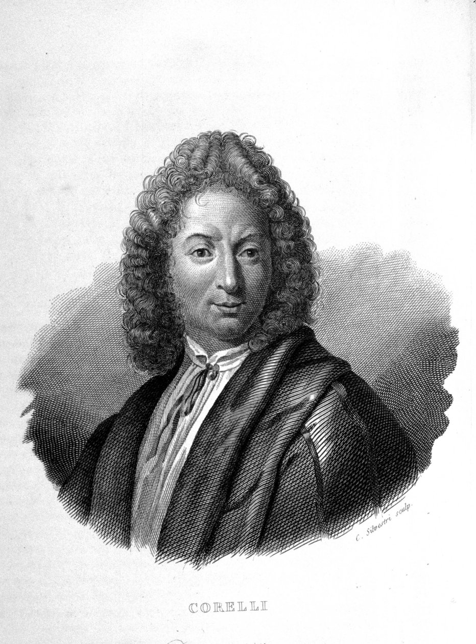 Portræt af Arcangelo Corelli (1653 - 1713) af Unknown artist