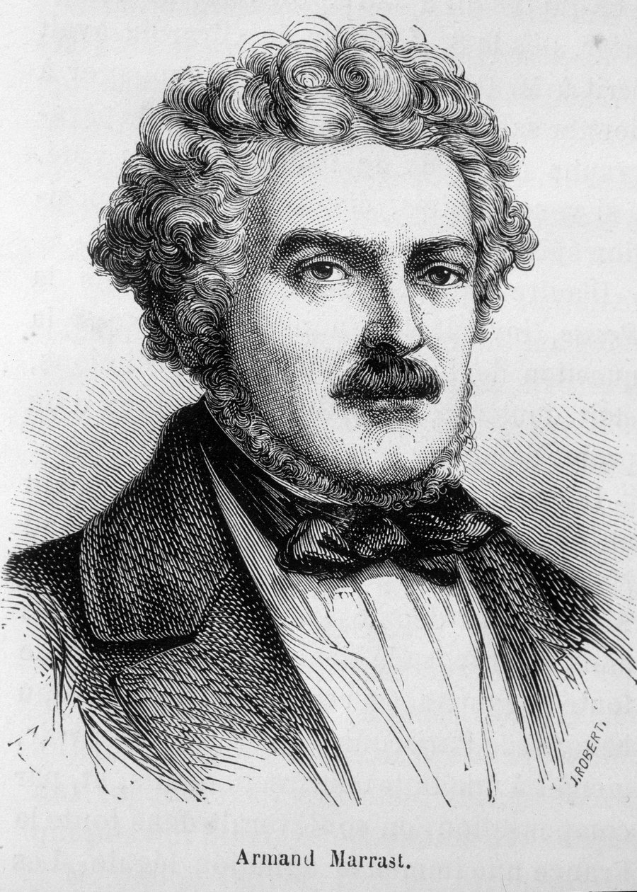 Portræt af Armand Marrast, fransk politiker (1801 - 1852) af Unknown artist