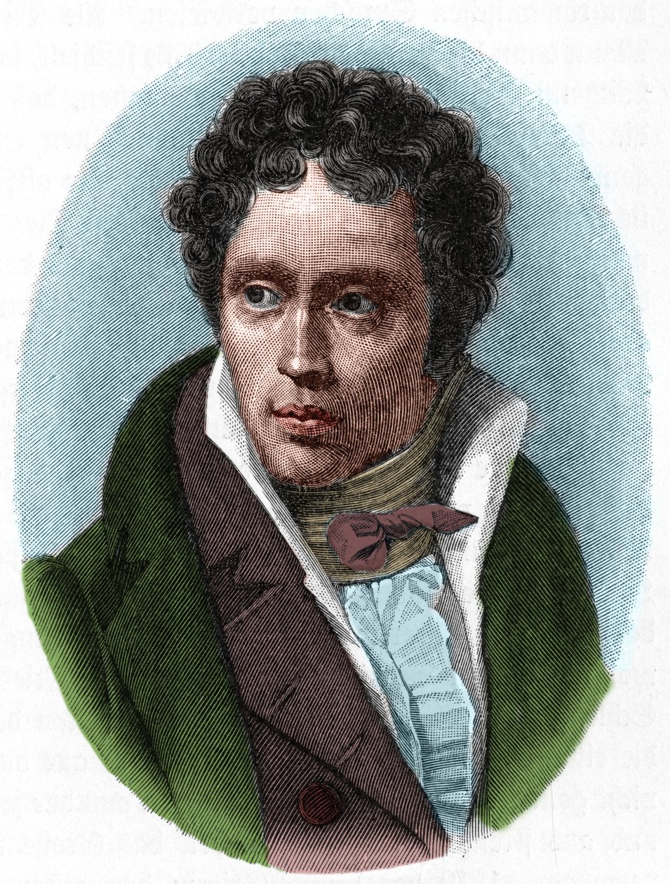 Portræt af Arthur Schopenhauer, tysk filosof (1788-1860). af Unknown artist