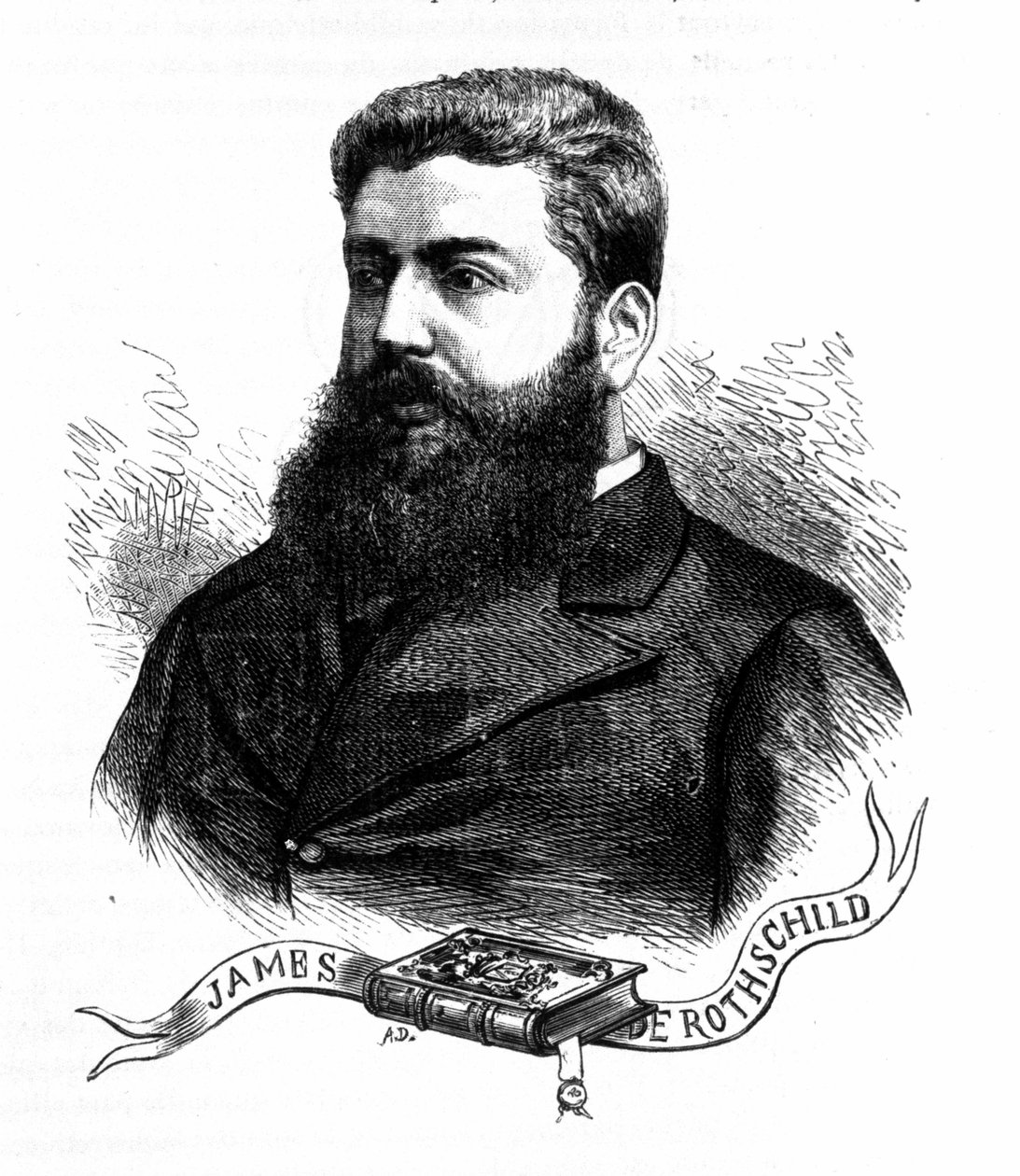 Portræt af baron Edmond James de Rothschild. (1845 - 1934). af Unknown artist