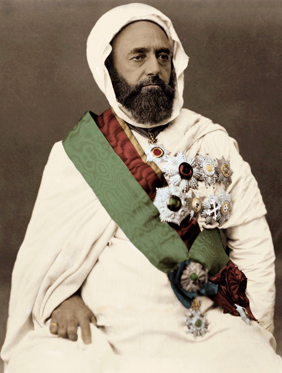 Portræt af Ben Mahi Ed Din Abd El Kader (Abd El-Kader) (1808-1883) Emir Algerian af Unknown artist