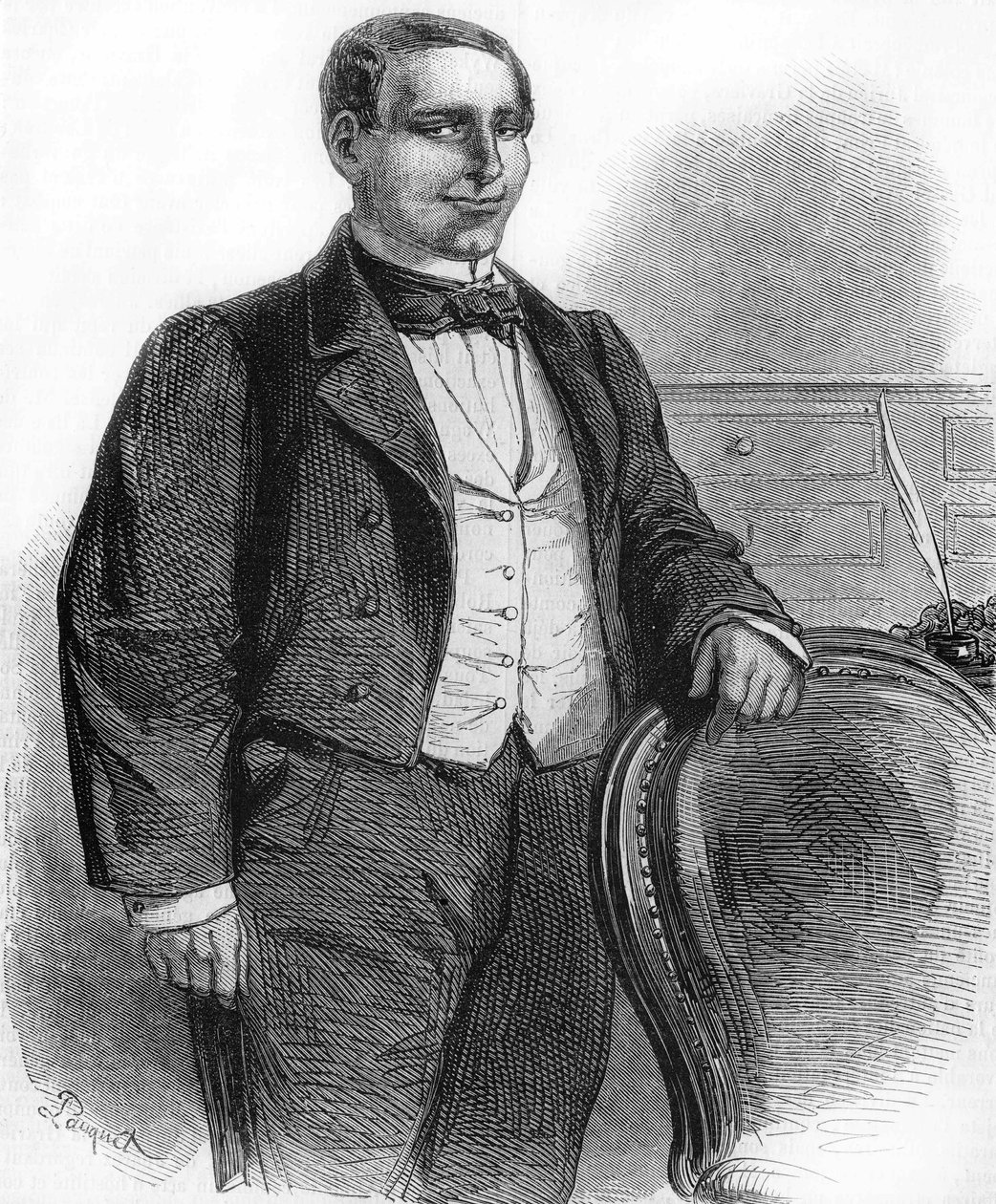 Portræt af Benito Paul Ju¿rez. Mexicansk politiker af indisk oprindelse (1806-1872). Præsident for Den Mexicanske Republik i af Unknown artist