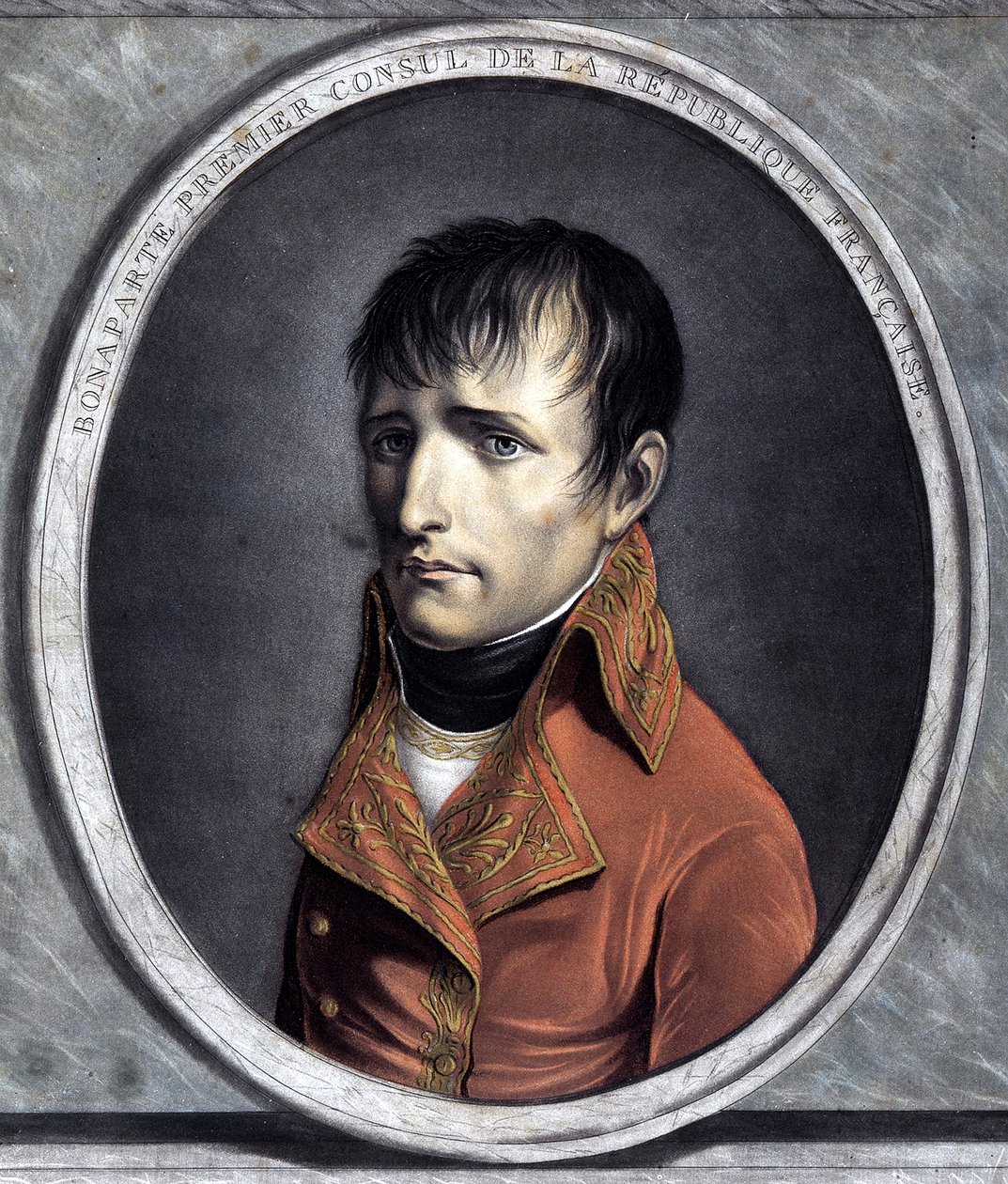 Portræt af Bonapartes første konsul i den franske republik. 1801 (år X) af Unknown artist