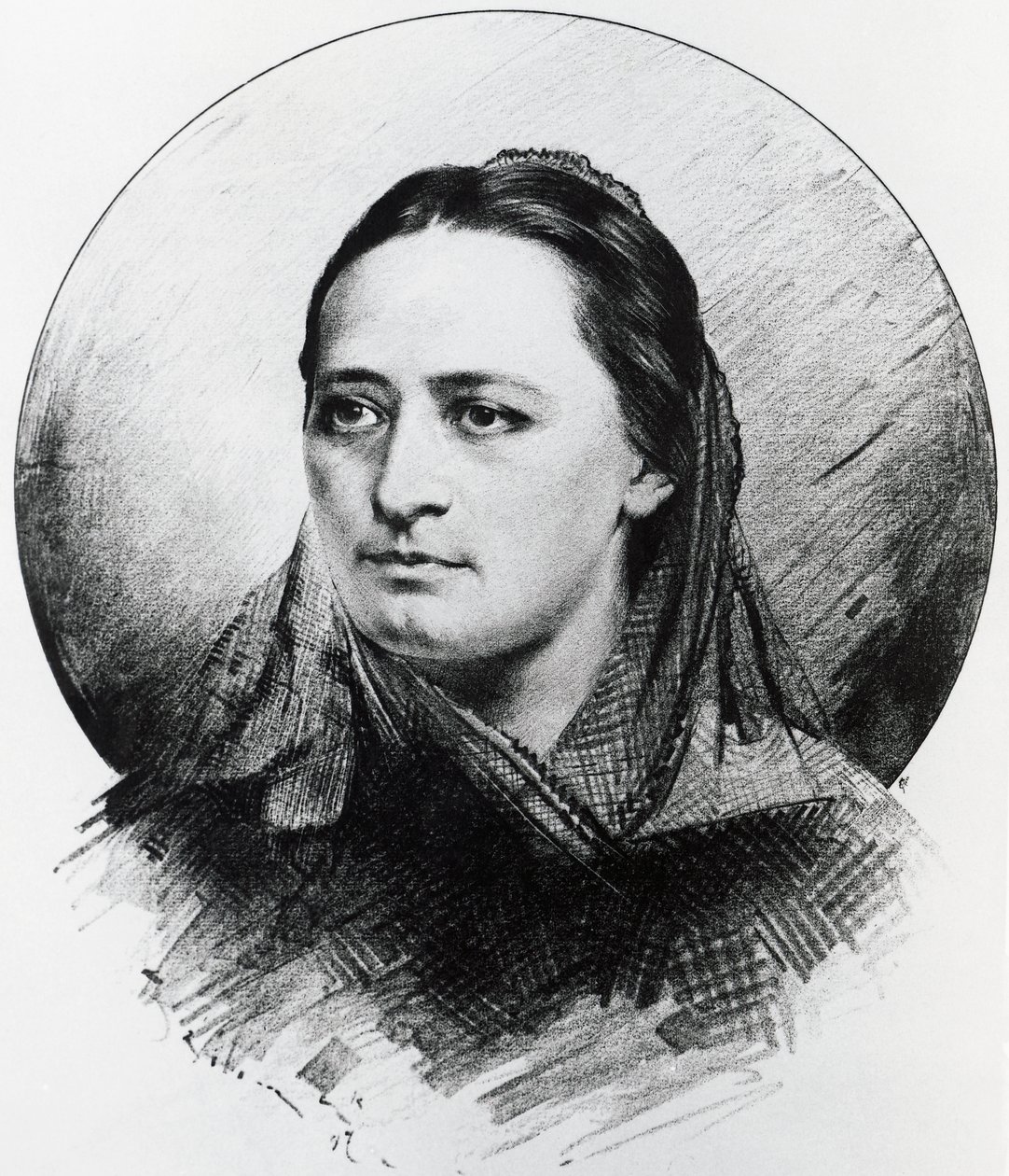 Portræt af Bozena Nemcova af Unknown artist
