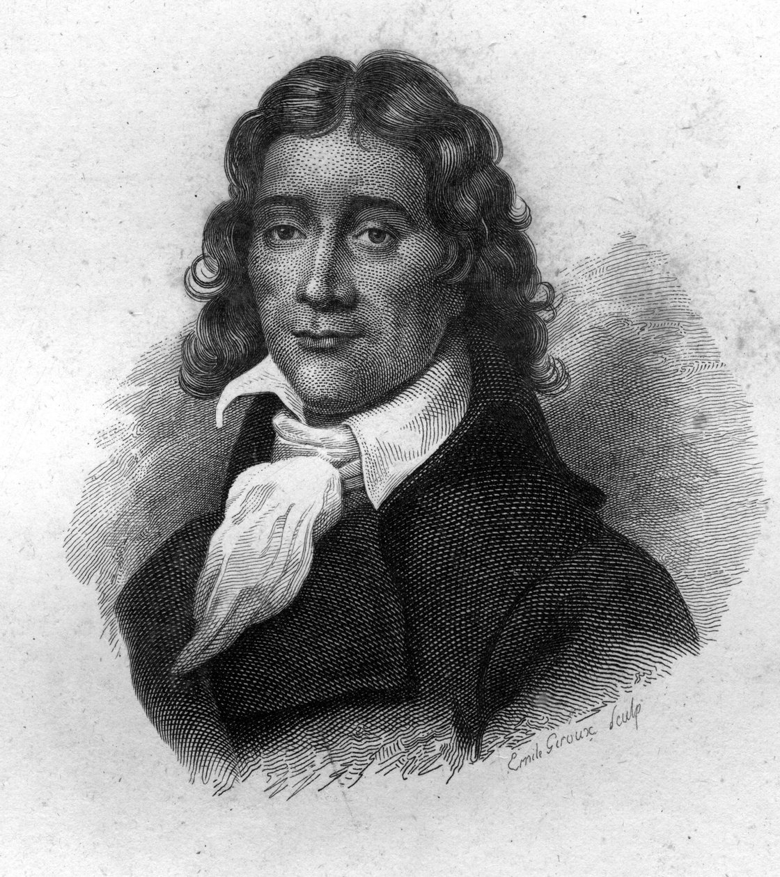 Portræt af Camille Desmoulins (1760-1794), fransk publicist og politiker, gravering af det 19. århundrede af Unknown artist