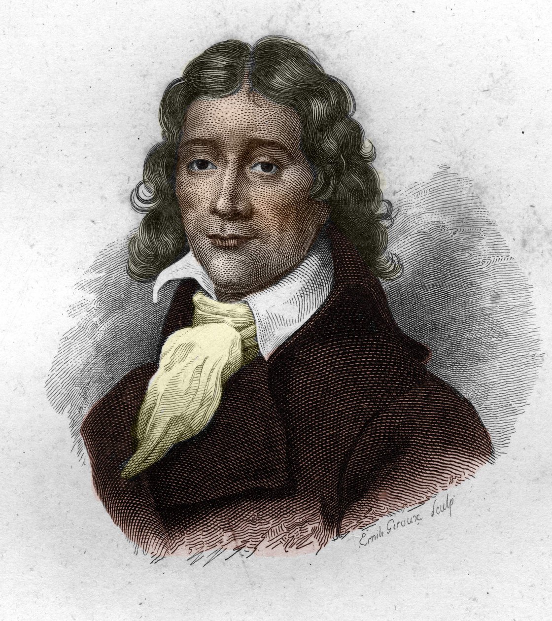 Portræt af Camille Desmoulins (1760-1794), fransk publicist og politiker, gravering af det 19. århundrede af Unknown artist