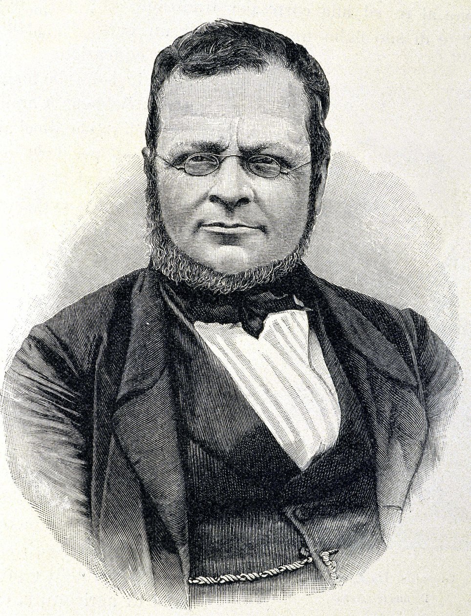 Portræt af Camillo Benso, greve af Cavour (1810-1861), italiensk statsmand, efter et foto fra 1860 af Unknown artist