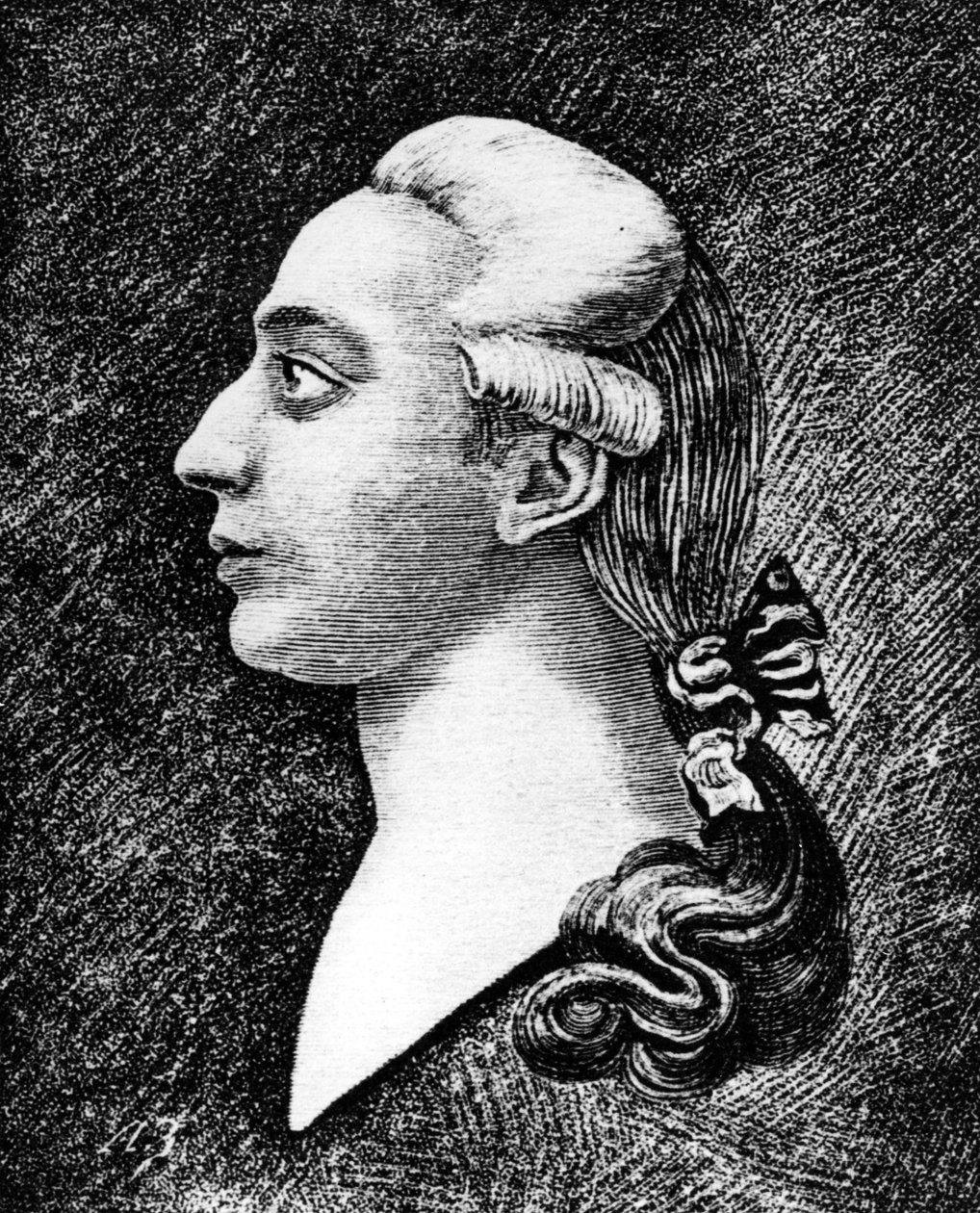 Portræt af Casanova. 1800-tals gravering. af Unknown artist