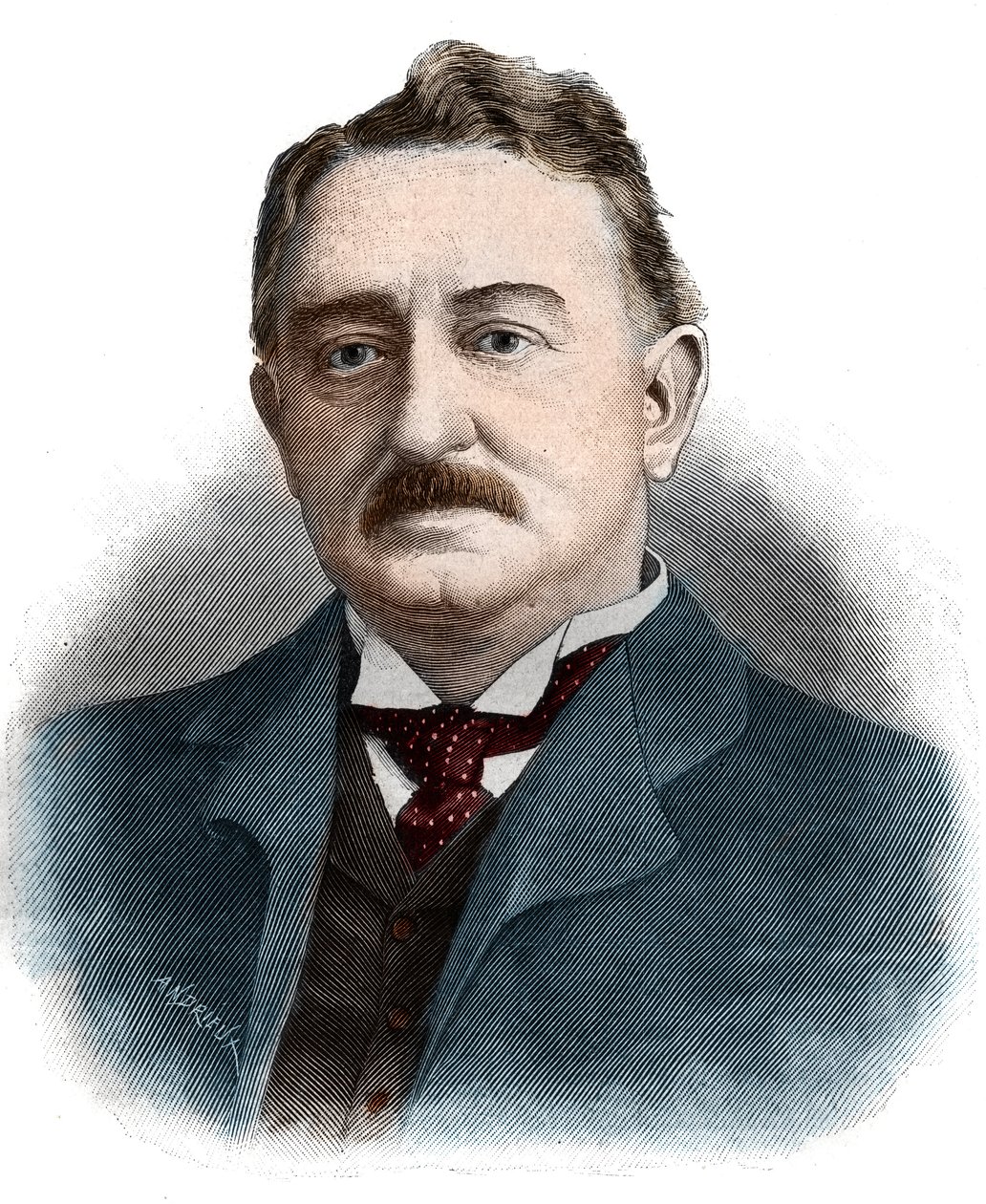 Portræt af Cecil John Rhodes (1853-1902), britisk forretningsmand og kolonialadministrator. af Unknown artist