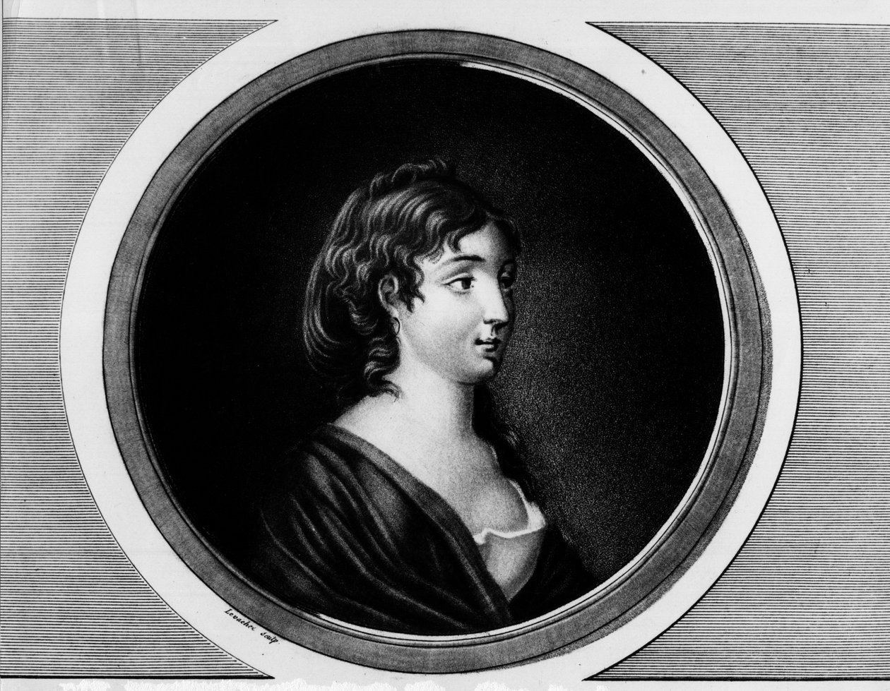 Portræt af Cecile-Aimee Renault (Aimee-Cecile eller Aimee Cecile Renaud af Unknown artist