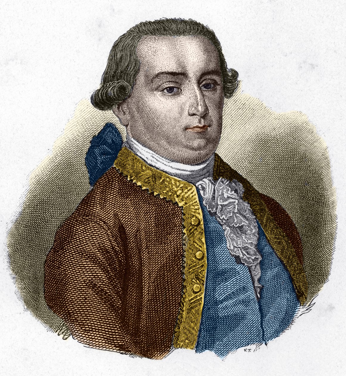 Portræt af Cesare Bonesana, Marquis de Beccaria (1738 - 1794), italiensk jurist. af Unknown artist
