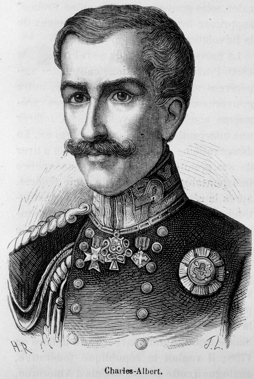 Portræt af Charles - Albert af Unknown artist