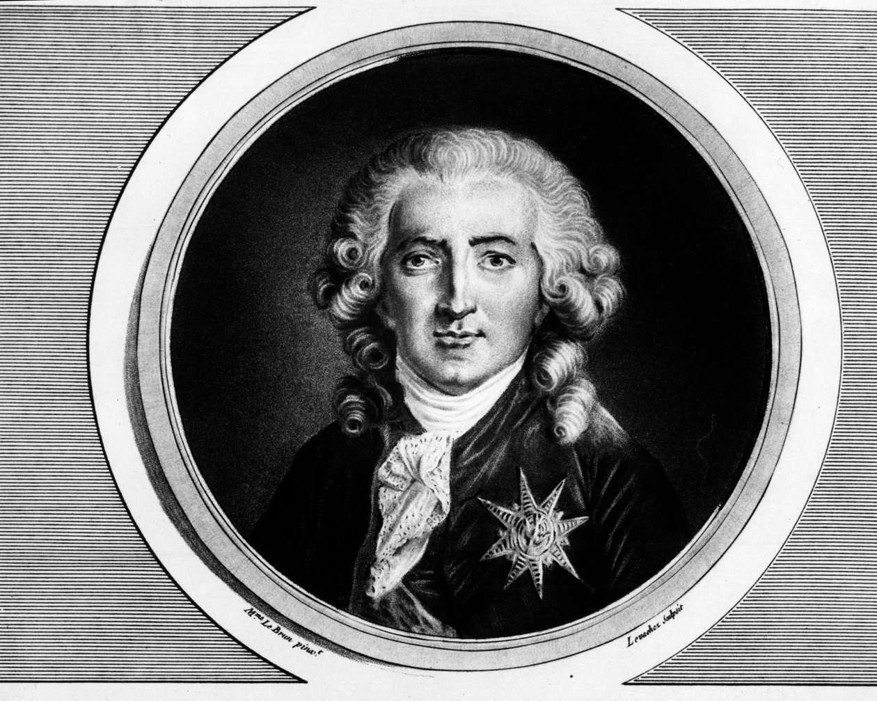 Portræt af Charles Alexandre de Calonne (1734-1802). Indgravering i "" Komplet samling af historiske malerier fra den franske revolution, i tre bind.""" 1804. af Unknown artist