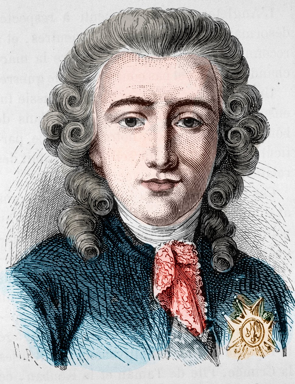 Portræt af Charles Alexandre de Calonne, fransk politiker (1734 -1802) - i "" L