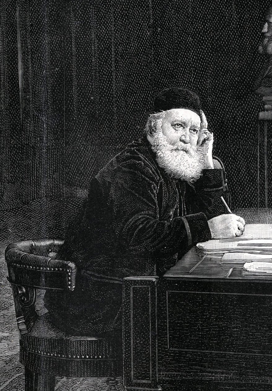 Portræt af Charles Gounod (1818-1893), fransk komponist. af Unknown artist