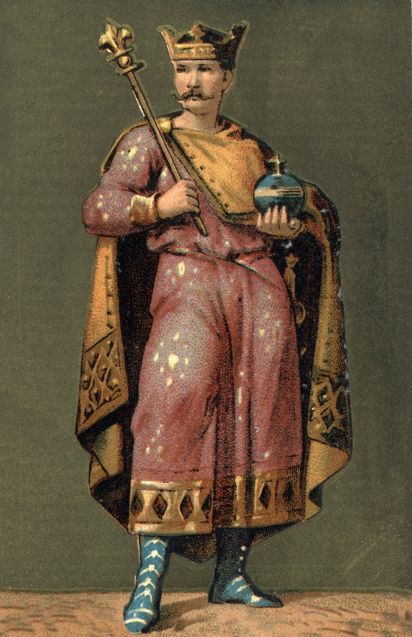 Portræt af Charles II den Skaldede (823 - 877), konge af Frankrig. af Unknown artist