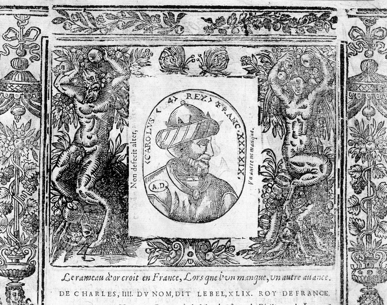 Portræt af Charles IV Le Bel, konge af Frankrig fra 1322 til 1328. af Unknown artist
