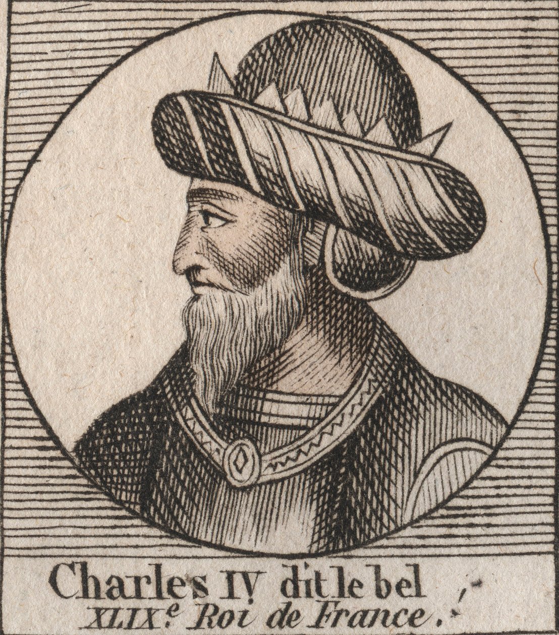 Portrait of Charles IV the Beldani af Unknown