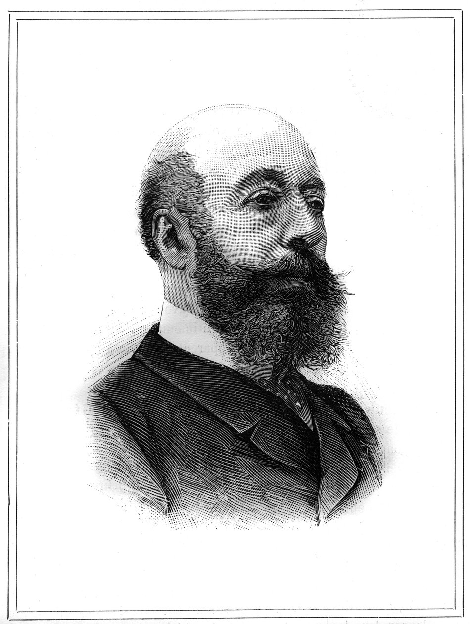 Portræt af Charles Lambert de Sainte Croix (Sainte-Croix) (1827-1889), fransk politiker. Indgravering i ""The Illustrated World"", 2. januar af Unknown artist